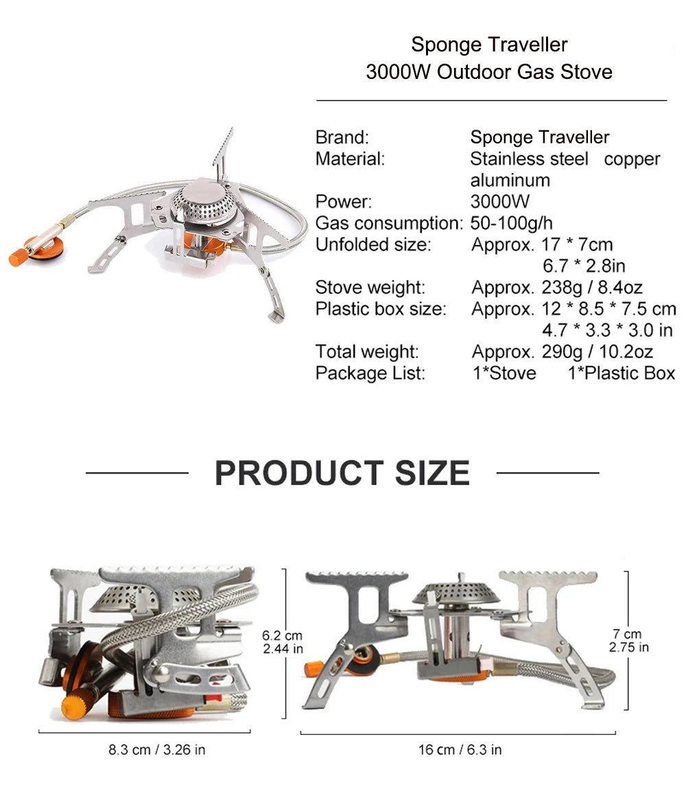 Camping Gas Stove 3500W
