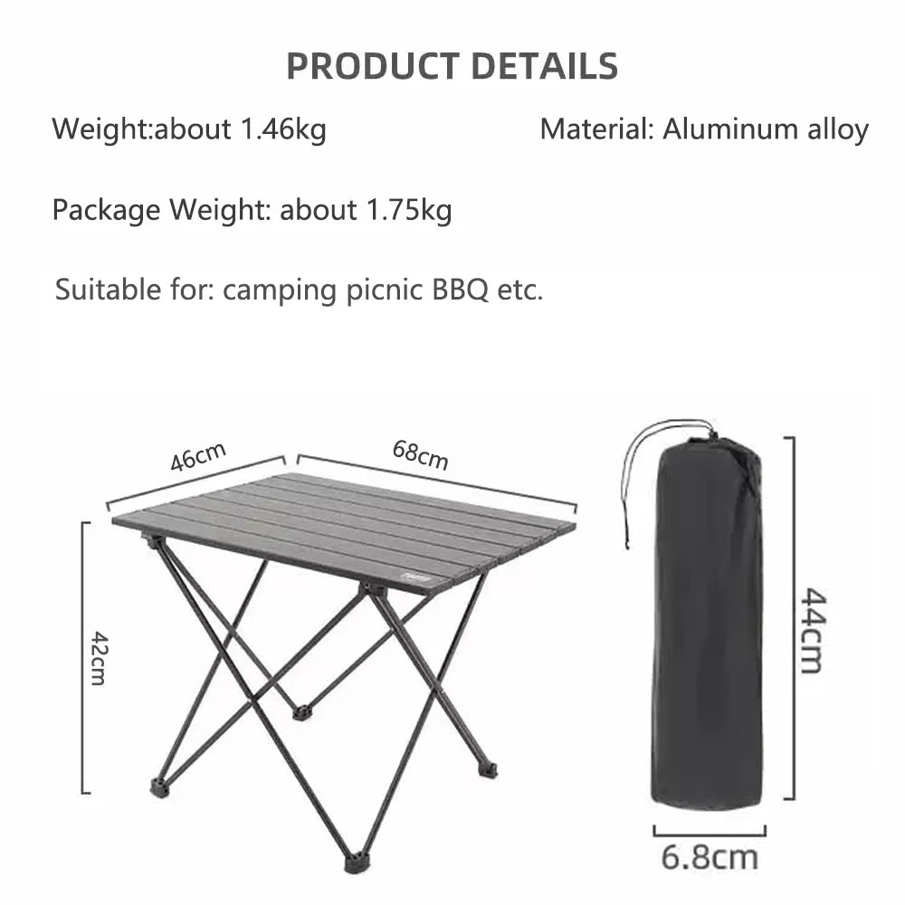 Outdoor Camping Folding Table - Aluminum
