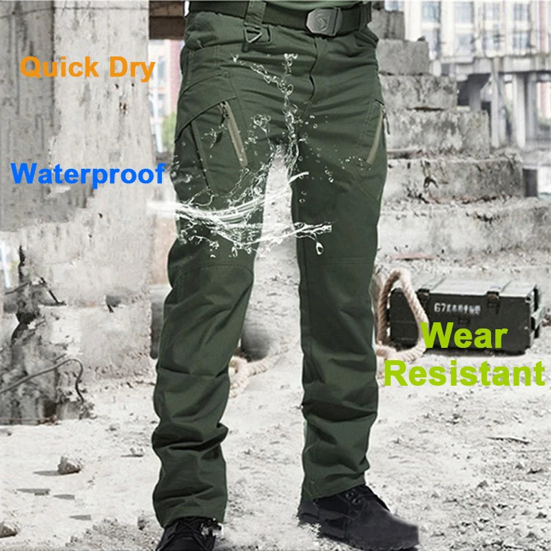 Military Tactical Pants Cargo Men Waterproof