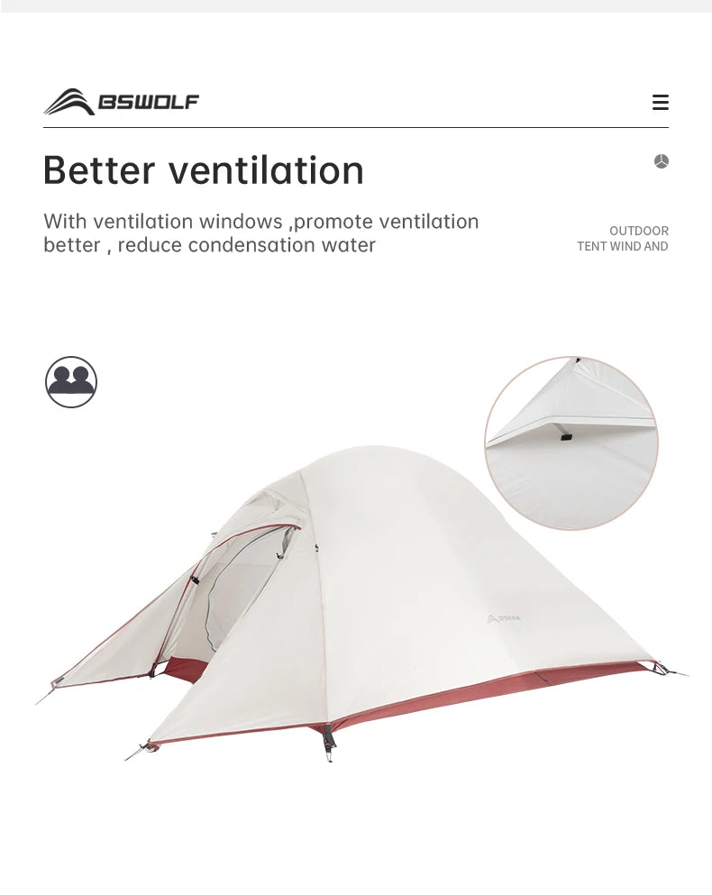 BISINNA Ultralight Camping Tent