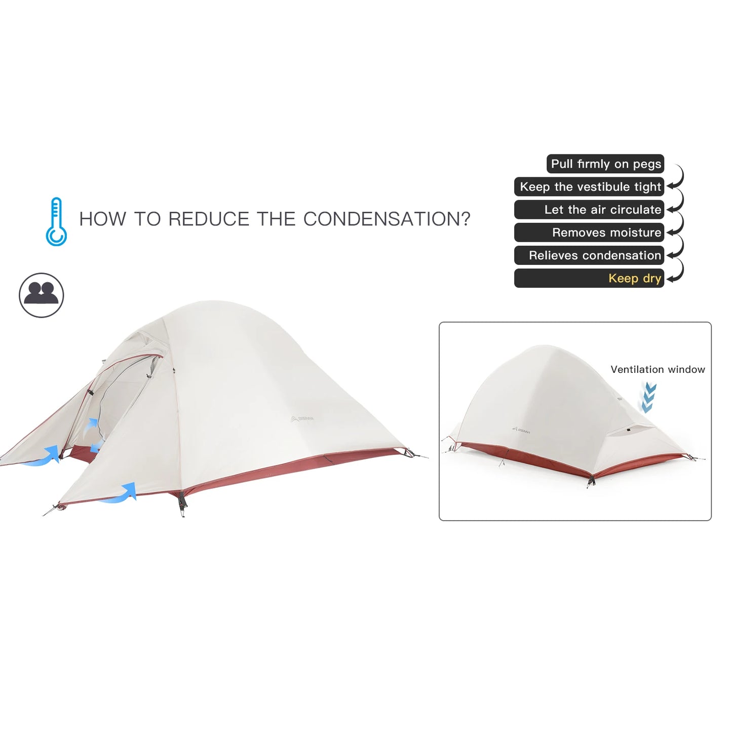BISINNA Ultralight Camping Tent