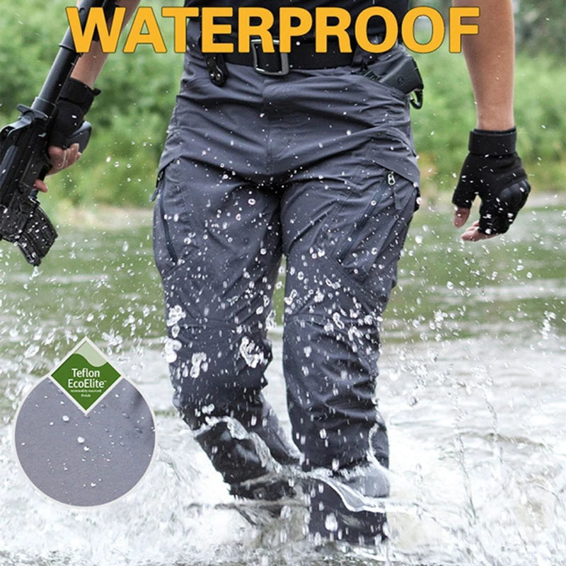Military Tactical Pants Cargo Men Waterproof