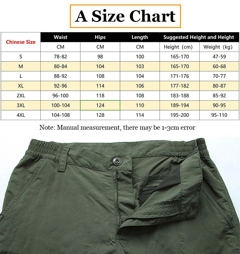 Military Tactical Pants Cargo Men Waterproof