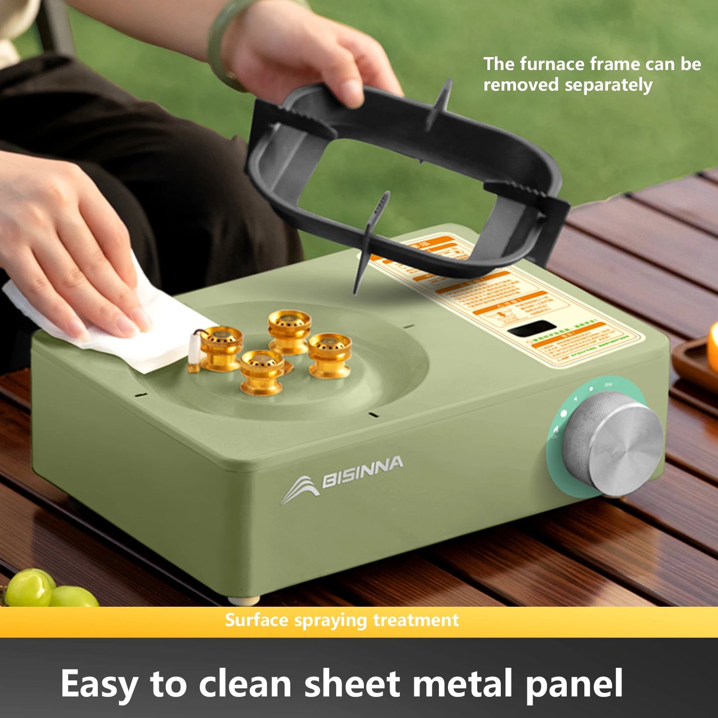 Camping Gas Stove 5800W - High Firepower Outdoor Portable
