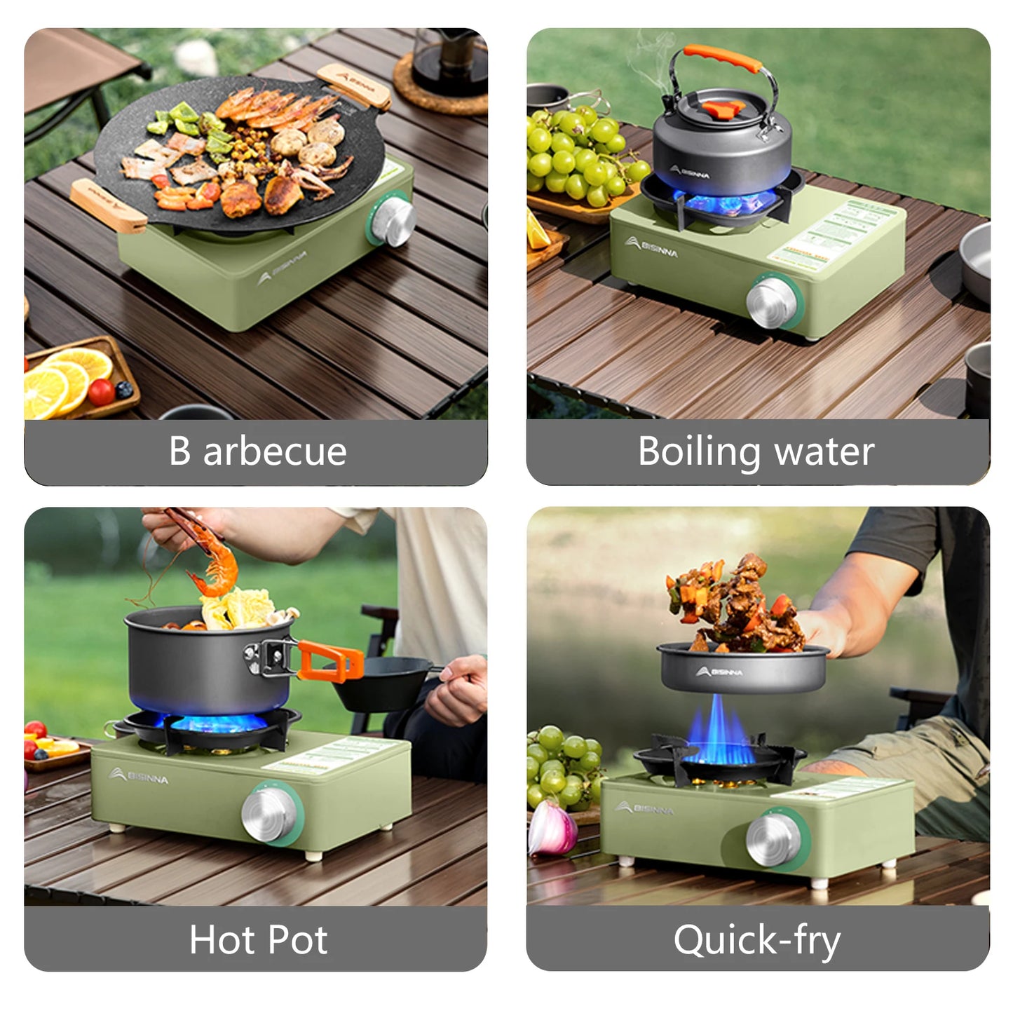 Camping Gas Stove 5800W - High Firepower Outdoor Portable