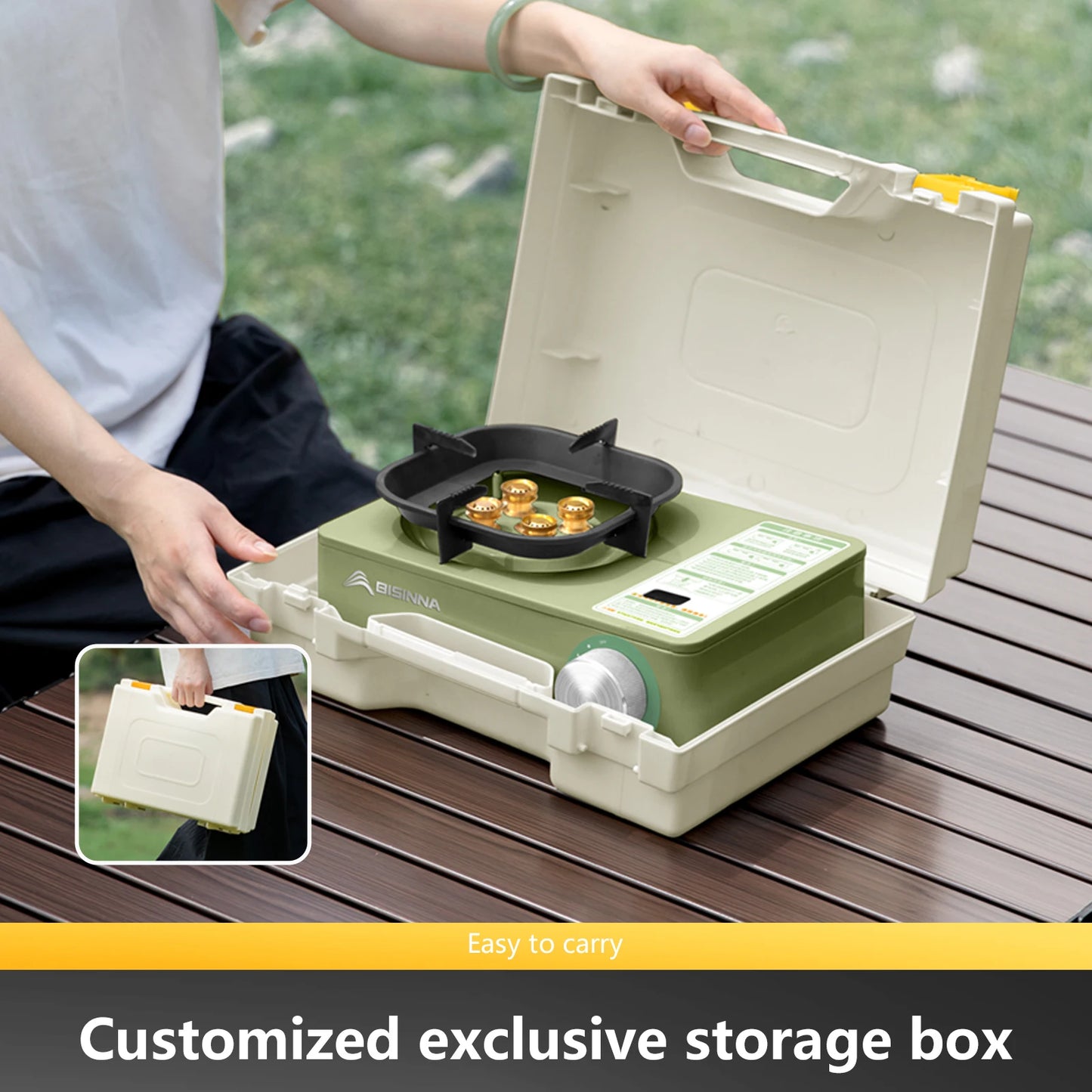 Camping Gas Stove 5800W - High Firepower Outdoor Portable